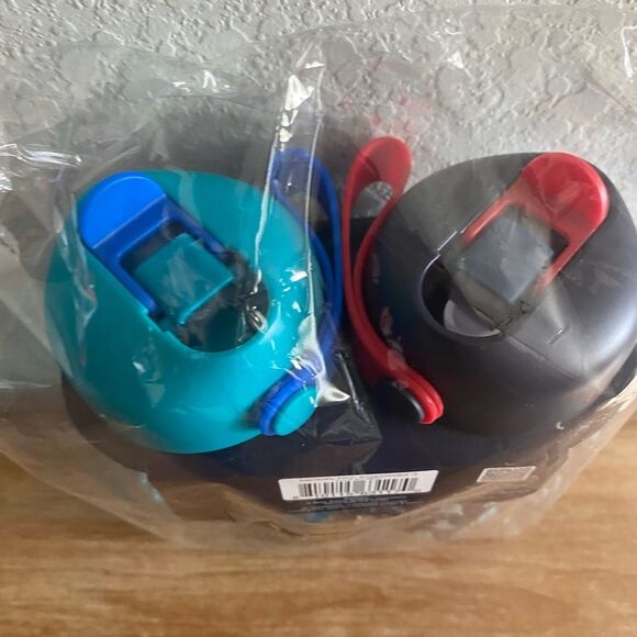 Bentgo Kids Water Bottle 2-Pack Leak-Proof BPA-Free 15oz Cup Straw Rockets - Picture 6 of 6